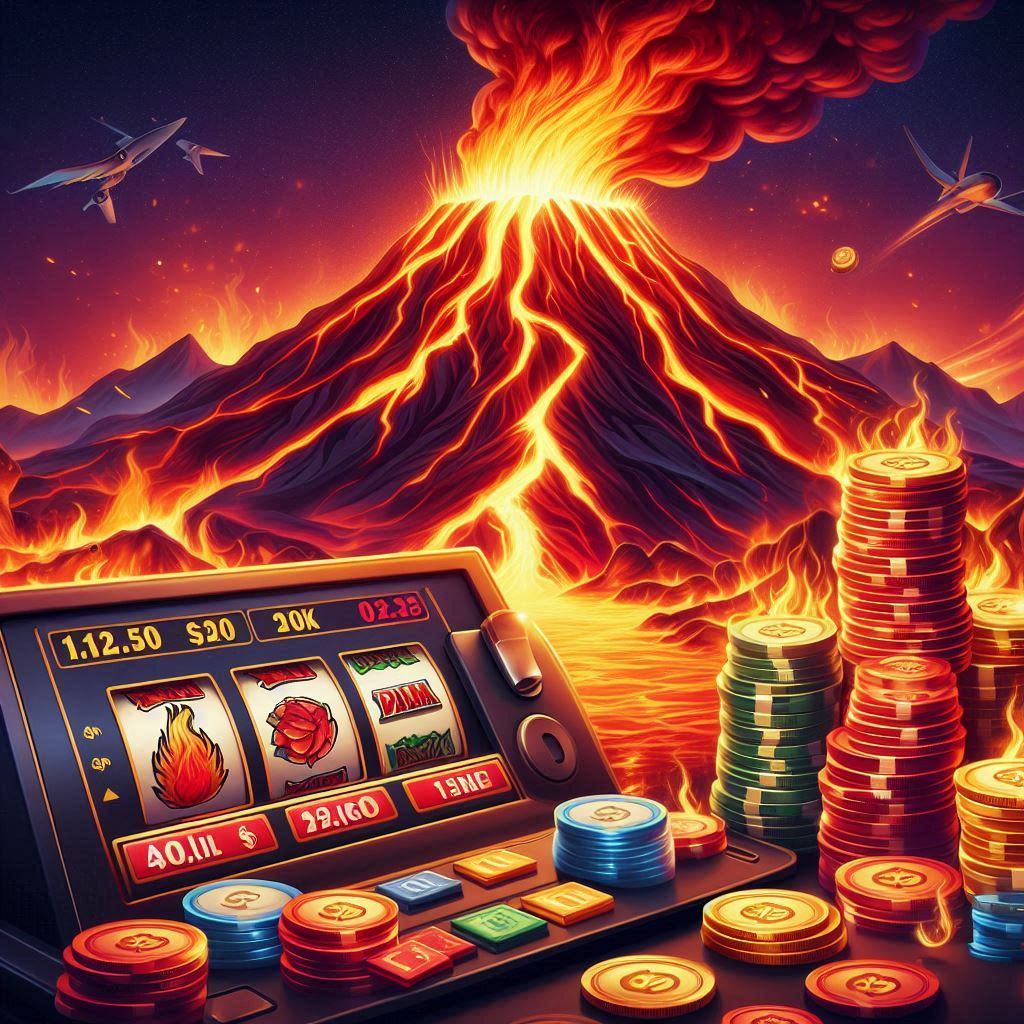 hot volcano, jogo de cassino, alta volatilidade, símbolos, rodadas grátis, aventura vulcânica